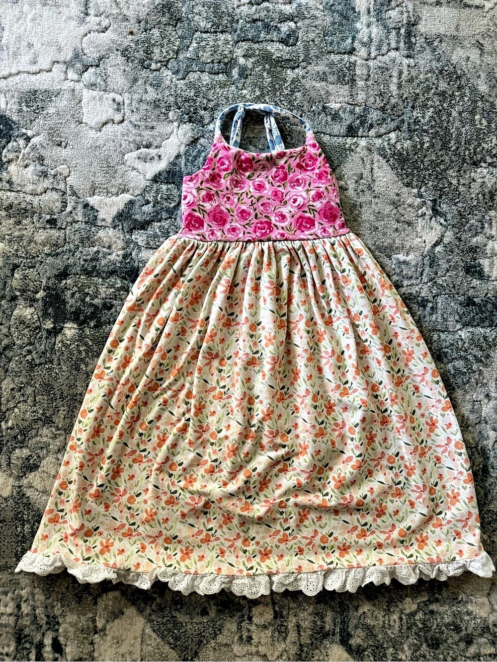 SweetHoney Floral Sundress Girls 2T Pink & White